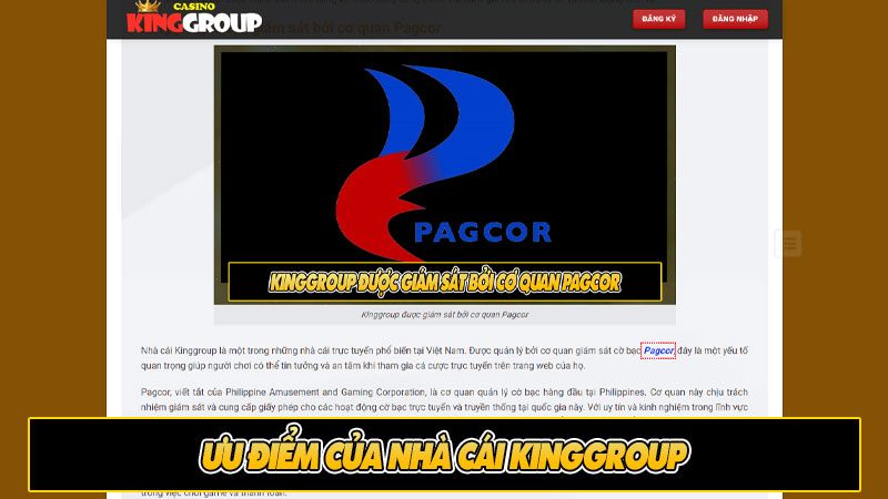 Ưu điểm của Nhà cái Kinggroup